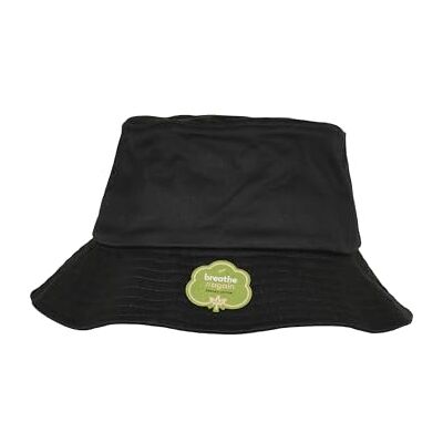 Flexfit Yupoong Unisex Bucket Hat van organisch katoen met flexibele band aan de binnenkant, vissershoed in zwart, wit of blauw, eenheidsmaat eenheidsmaat, zwart, Eén maat Flexfit Yupoong Unisex Bucket Hat van organisch katoen met flexibele band aan de binnenkant, vissershoed in zwart, wit of blauw, eenheidsmaat eenheidsmaat, zwart, Eén maat