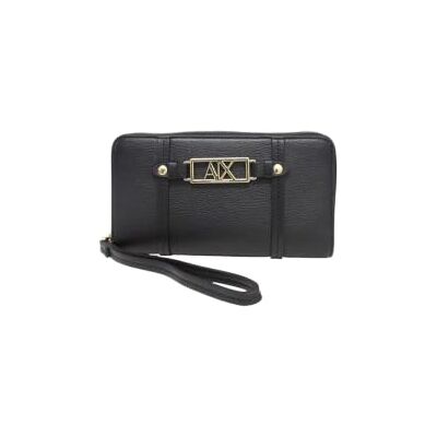 Giorgio Armani Dames Polly Classic Metal Logo Wrist Band Accessoire Travel Wallet, Zwart Giorgio Armani Dames Polly Classic Metal Logo Wrist Band Accessoire Travel Wallet, Zwart