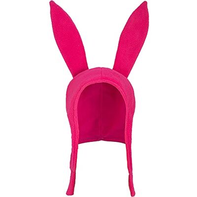 Concept One Bob's Burgers Louise Cosplay Bunny Hoed met Floppy Ears Fleece Beanie, Roze, One Size, roze, One size Concept One Bob's Burgers Louise Cosplay Bunny Hoed met Floppy Ears Fleece Beanie, Roze, One Size, roze, One size