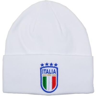 FIGC Skipper hoed wit met borduurwerk, officieel Italiaans nationaal voetbalproduct, 253045 wit, Wit, Eén maat FIGC Skipper hoed wit met borduurwerk, officieel Italiaans nationaal voetbalproduct, 253045 wit, Wit, Eén maat