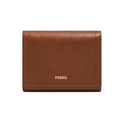 Fossil Dames Logan Tri-Fold Wallet, Bruin, bruin, Small Fossil Dames Logan Tri-Fold Wallet, Bruin, bruin, Small
