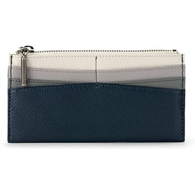 The Sak Vrouwen Neva grote lederen kaart portemonnee, Indigo blok, One Size The Sak Vrouwen Neva grote lederen kaart portemonnee, Indigo blok, One Size