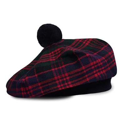 UMAM Schotse Traditionele Tam o' Shatner Acryl Wol Tammy Hoed Platte Bonnet Kilt Veel Tartans, MacDonald 012tcp, L UMAM Schotse Traditionele Tam o' Shatner Acryl Wol Tammy Hoed Platte Bonnet Kilt Veel Tartans, MacDonald 012tcp, L