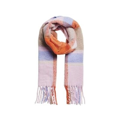 PIECES PCBEA Long Scarf NOOS BC wintersjaal voor dames, Pink Lavender/Aop: check, One Size (Fabrikant maat:ONESIZE) PIECES PCBEA Long Scarf NOOS BC wintersjaal voor dames, Pink Lavender/Aop: check, One Size (Fabrikant maat:ONESIZE)