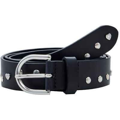 Desigual BELT_HEART STUDS, 2000 BLACK, 85, Zwart, 85 Desigual BELT_HEART STUDS, 2000 BLACK, 85, Zwart, 85
