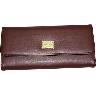 DONREGALOWEB Dames portemonnee in Boeddha-kleur, klassieke stijl, Bordeaux, normal DONREGALOWEB Dames portemonnee in Boeddha-kleur, klassieke stijl, Bordeaux, normal