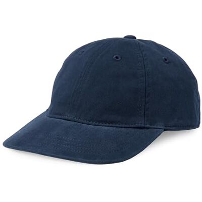 Amazon Essentials Uniseks baseballpet van gewassen katoen voor kinderen, marineblauw, X-Small-Small Amazon Essentials Uniseks baseballpet van gewassen katoen voor kinderen, marineblauw, X-Small-Small
