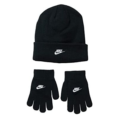 NIKE Futura Muts en handschoenen set voor kind Black One Size NIKE Futura Muts en handschoenen set voor kind Black One Size