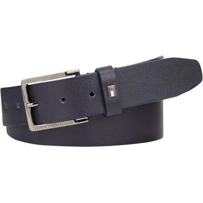 Tommy Hilfiger Heren Riem Oliver Leer, Ruimte Blauw, 80 Tommy Hilfiger Heren Riem Oliver Leer, Ruimte Blauw, 80