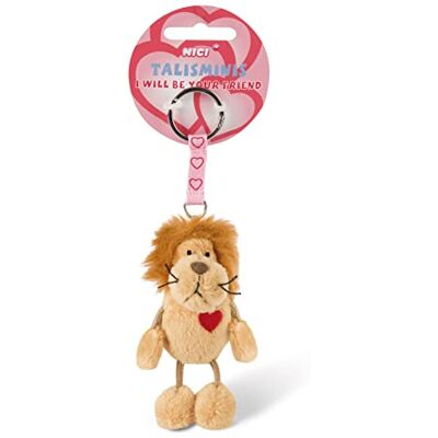 NICI Sleutelhanger Talisminis leeuw 7cm beige Knuffeldierhanger met sleutelhanger voor sleutelkoord, sleutelring en sleutelhouder geluksbrenger zakje bedel met boodschap NICI Sleutelhanger Talisminis leeuw 7cm beige Knuffeldierhanger met sleutelhanger voor sleutelkoord, sleutelring en sleutelhouder geluksbrenger zakje bedel met boodschap