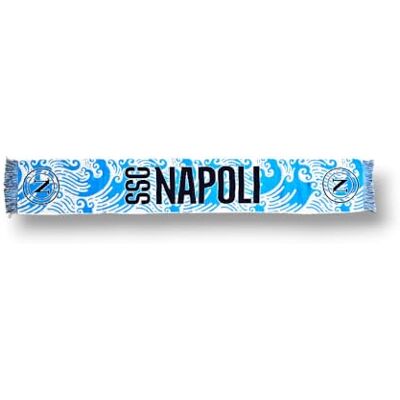 3R SPORT SRL 3R Sport SSC Napoli Jacquard-sjaal, officieel product, 100% acryl, lichtblauw, wit, blauw 3R SPORT SRL 3R Sport SSC Napoli Jacquard-sjaal, officieel product, 100% acryl, lichtblauw, wit, blauw