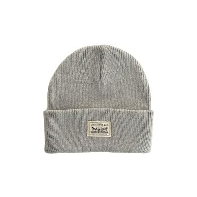 Levi's Backpatch Beanie, Regular Grey, One Men, Regular grijs, One Size Levi's Backpatch Beanie, Regular Grey, One Men, Regular grijs, One Size