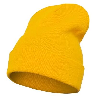 Flexfit Muts Heavyweight Long Beanie, goud, One size Flexfit Muts Heavyweight Long Beanie, goud, One size