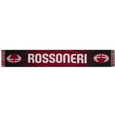 ACM 1899 AC Milan AC Milan Officiële sjaal, grafisch 2300252, jacquard, gebreid jacquard, acryl, rood, zwart, eenheidsmaat ACM 1899 AC Milan AC Milan Officiële sjaal, grafisch 2300252, jacquard, gebreid jacquard, acryl, rood, zwart, eenheidsmaat