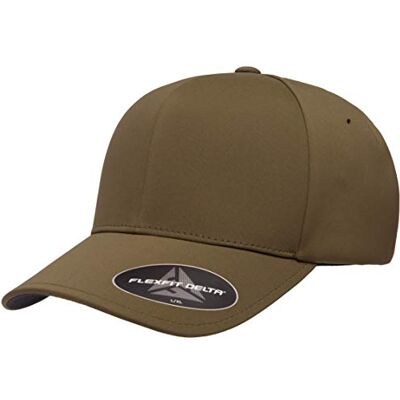 Flexfit Flex Fit Delta Cap voor heren, Olijf, L-XL Flexfit Flex Fit Delta Cap voor heren, Olijf, L-XL