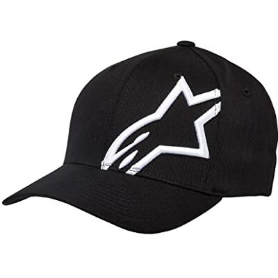 Alpinestars , Corp Shift 2 Flexfit, Baseball Pet, Zwart Wit, S/M, Unisex-Adult Alpinestars , Corp Shift 2 Flexfit, Baseball Pet, Zwart Wit, S/M, Unisex-Adult