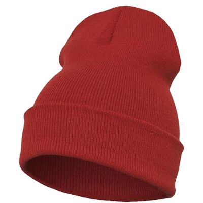 Flexfit Muts Heavyweight Long Beanie, rood, One size Flexfit Muts Heavyweight Long Beanie, rood, One size