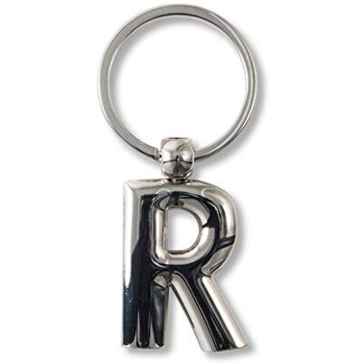 IF Metalen Letter Sleutelhanger Gepersonaliseerde Alfabet Letters Zilver R, 7 cm IF Metalen Letter Sleutelhanger Gepersonaliseerde Alfabet Letters Zilver R, 7 cm