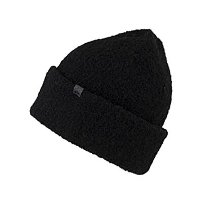 Bickley & Mitchell BICKLEY + MITCHELL Boucle met Double Cuff Beanie Hat voor dames, zwart, Eén maat Bickley & Mitchell BICKLEY + MITCHELL Boucle met Double Cuff Beanie Hat voor dames, zwart, Eén maat