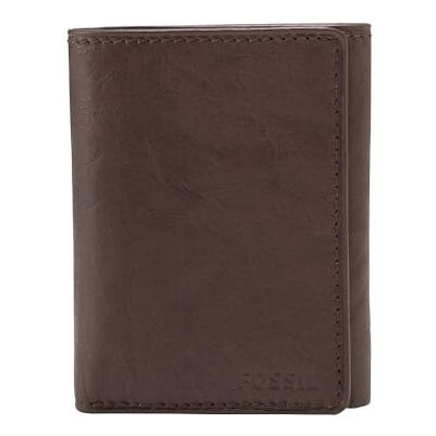 Fossil Heren Ingram Leder Bifold Portemonnee 11,43 cm L x 1,905 cm B x 8,89 cm H, bruin, Small Fossil Heren Ingram Leder Bifold Portemonnee 11,43 cm L x 1,905 cm B x 8,89 cm H, bruin, Small
