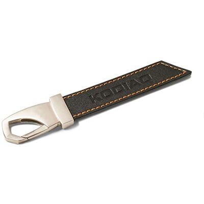 Skoda MVF37-851 sleutelhanger Kodiaq karabijnhaak leer hanger sleutelring accessoires Skoda MVF37-851 sleutelhanger Kodiaq karabijnhaak leer hanger sleutelring accessoires