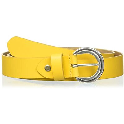 MGM Dames Coloured Basic riem, geel, 80 MGM Dames Coloured Basic riem, geel, 80