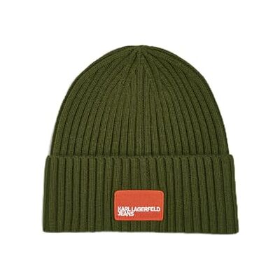KARL LAGERFELD JEANS , Heren, Omkeerde Beanie,Groente, One size KARL LAGERFELD JEANS , Heren, Omkeerde Beanie,Groente, One size