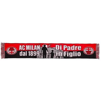 A.C. Milan AC Milan AC Milan Jacquard sjaal Grafische Vader In Zoon, Acryl, Uniseks Volwassenen, Rood/Zwart, One Size A.C. Milan AC Milan AC Milan Jacquard sjaal Grafische Vader In Zoon, Acryl, Uniseks Volwassenen, Rood/Zwart, One Size