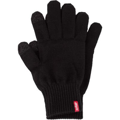 Levi's Ben Touch Screen Gloves effen handschoenen heren, Schwarz (zwart), S Levi's Ben Touch Screen Gloves effen handschoenen heren, Schwarz (zwart), S