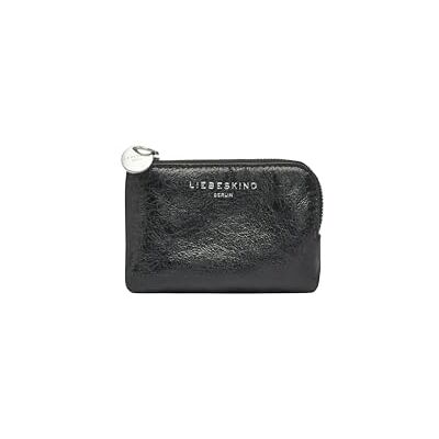 LIEBESKIND BERLIN Leren kaarthoes Lena Card Case Black zwart LIEBESKIND BERLIN Leren kaarthoes Lena Card Case Black zwart