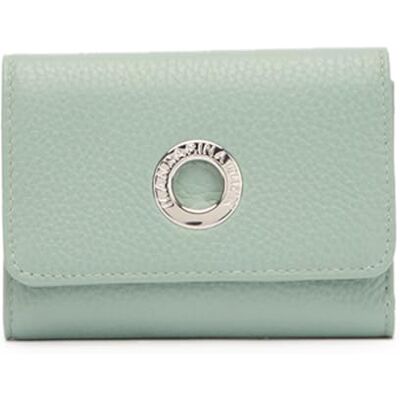 Mandarina Duck Mellow Leather Wallet, reisaccessoires dames portemonnee, eenheidsmaat, Iceberg Green, Eén maat Mandarina Duck Mellow Leather Wallet, reisaccessoires dames portemonnee, eenheidsmaat, Iceberg Green, Eén maat