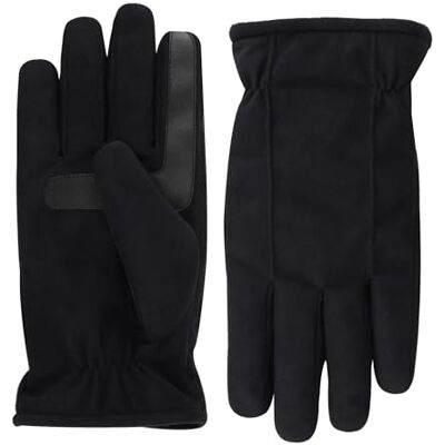 isotoner Mannen Microfiber Touchscreen Handschoenen W/Waterafstotende technologie Koud weer, Zwart, L isotoner Mannen Microfiber Touchscreen Handschoenen W/Waterafstotende technologie Koud weer, Zwart, L