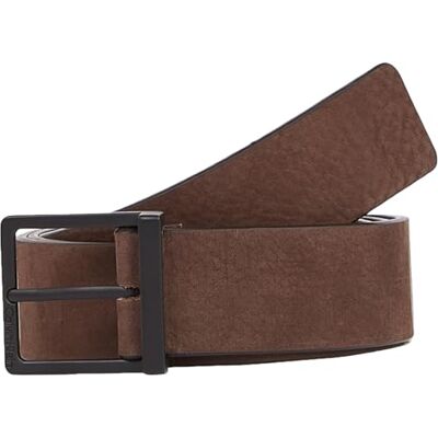 Calvin Heren slanke vierkante 35MM K50K512346 vaste riem, bruin (donkerbruin nubuck), 85, Bruin (donkerbruin Nubuck), 85 Calvin Heren slanke vierkante 35MM K50K512346 vaste riem, bruin (donkerbruin nubuck), 85, Bruin (donkerbruin Nubuck), 85