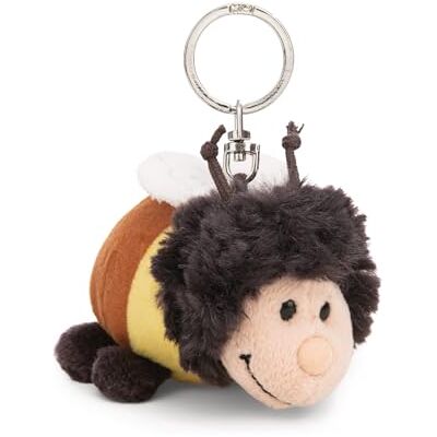 NICI Sleutelhanger Hommel Beelinda 9cm geel Pluche metgezel voor rugzak of tas, knuffelhanger met metalen ring voor sleutels 61621 NICI Sleutelhanger Hommel Beelinda 9cm geel Pluche metgezel voor rugzak of tas, knuffelhanger met metalen ring voor sleutels 61621