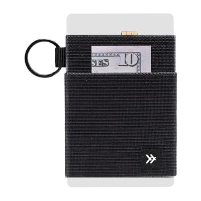 Thread Wallets Slim Minimalistisch Portemonnee Voorvak Credit Card Holder (One Size, Zwart) Thread Wallets Slim Minimalistisch Portemonnee Voorvak Credit Card Holder (One Size, Zwart)