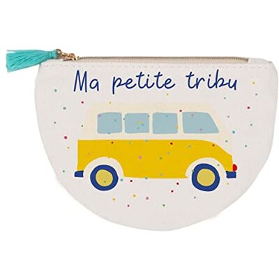DRAEGER Paris portemonnee Ma Petite Tribu, 100% katoen, ritssluiting en pompon, 12 x 9,5 cm DRAEGER Paris portemonnee Ma Petite Tribu, 100% katoen, ritssluiting en pompon, 12 x 9,5 cm