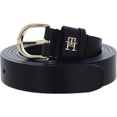 Tommy Hilfiger Dames Riem Essential Moeiteloos 2.5 Leer, Blauw (Space Blue), 135 Tommy Hilfiger Dames Riem Essential Moeiteloos 2.5 Leer, Blauw (Space Blue), 135