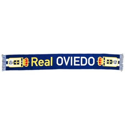 Real Oviedo Blauwe sjaal met wapen Real Oviedo Blauwe sjaal met wapen