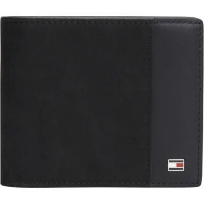 Tommy Hilfiger Heren Th Soho Cc en Coin AM0AM14502 Bifold portemonnee, zwart, één maat Tommy Hilfiger Heren Th Soho Cc en Coin AM0AM14502 Bifold portemonnee, zwart, één maat