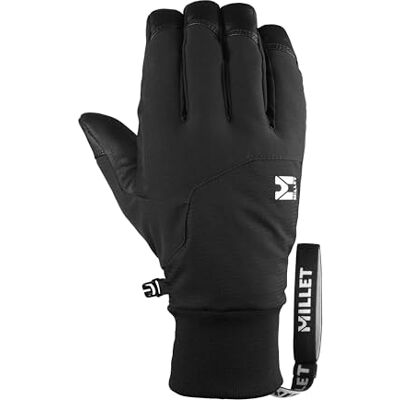 MILLET Brevent leren handschoenen, uniseks, skiën, outdoor, Zwart, M MILLET Brevent leren handschoenen, uniseks, skiën, outdoor, Zwart, M