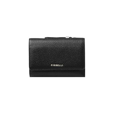 Fiorelli Rae Trifold Kleine Portemonnee, Zwart, one size Fiorelli Rae Trifold Kleine Portemonnee, Zwart, one size