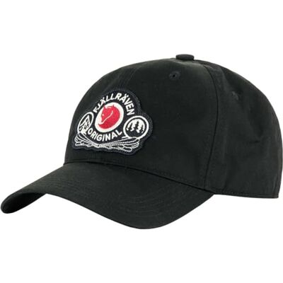 Fjällräven Fjallraven 86979-550 Classic Badge Cap/Classic Badmuts Uniseks Zwart Maat L/XL Fjällräven Fjallraven 86979-550 Classic Badge Cap/Classic Badmuts Uniseks Zwart Maat L/XL