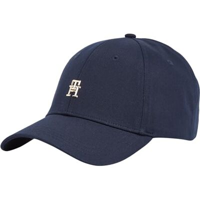 Tommy Hilfiger Verhoogde chique katoenen pet voor dames, KHAKI (Space Blue), One size Tommy Hilfiger Verhoogde chique katoenen pet voor dames, KHAKI (Space Blue), One size