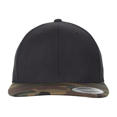 Flexfit Uni 6089TC-Classic Snapback 2-Tone Cap, zwart/groen camo, één maat, zwart/groen camo, One size Flexfit Uni 6089TC-Classic Snapback 2-Tone Cap, zwart/groen camo, één maat, zwart/groen camo, One size