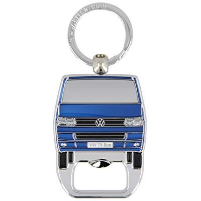 BRISA VW Collection Volkswagen sleutelhanger sleutelhanger accessoire keyholder met bierflesopener in T5 Bulli bus design (bus front/blauw) BRISA VW Collection Volkswagen sleutelhanger sleutelhanger accessoire keyholder met bierflesopener in T5 Bulli bus design (bus front/blauw)