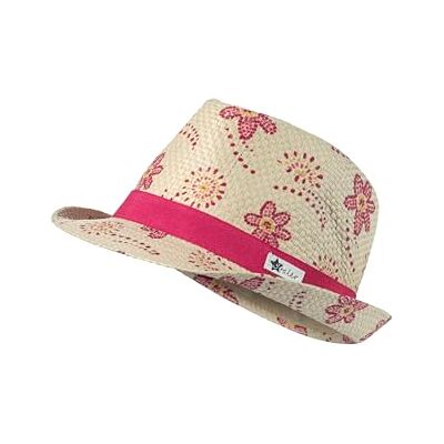 Sterntaler Meisjes strohoed bloemen, zand, 45 Sterntaler Meisjes strohoed bloemen, zand, 45