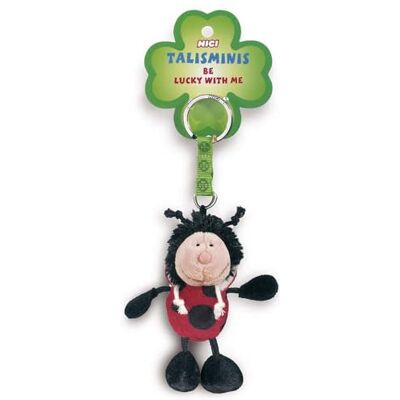 NICI Sleutelhanger Talisminis lieveheersbeestje 7cm rood Knuffeldierhanger met sleutelhanger voor sleutelkoord, sleutelring en sleutelhouder geluksbrenger zakje bedel met boodschap NICI Sleutelhanger Talisminis lieveheersbeestje 7cm rood Knuffeldierhanger met sleutelhanger voor sleutelkoord, sleutelring en sleutelhouder geluksbrenger zakje bedel met boodschap