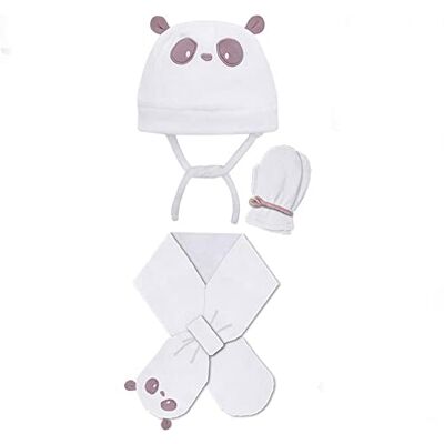MacBeen Handschoenen, muts en sjaal, voor baby's, 9 tot 18 maanden, roze, winteraccessoireset, klein, uniseks, kinderen MacBeen Handschoenen, muts en sjaal, voor baby's, 9 tot 18 maanden, roze, winteraccessoireset, klein, uniseks, kinderen