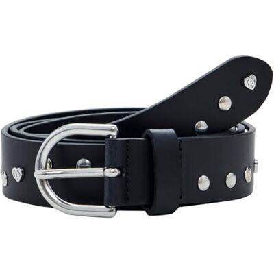 Desigual BELT_HEART STUDS, 2000 BLACK, 95, Zwart, 95 Desigual BELT_HEART STUDS, 2000 BLACK, 95, Zwart, 95