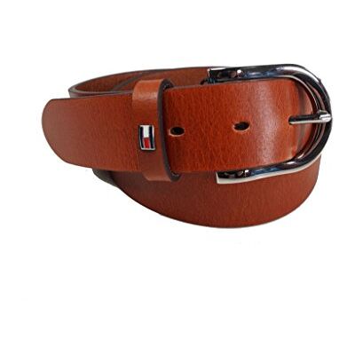 Tommy Hilfiger DANNY BELT Riem voor Dames, Bruin (Cognac 606), 90 cm Tommy Hilfiger DANNY BELT Riem voor Dames, Bruin (Cognac 606), 90 cm